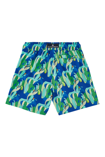 Kids Toucan Jungle Sustainable Swim Shorts